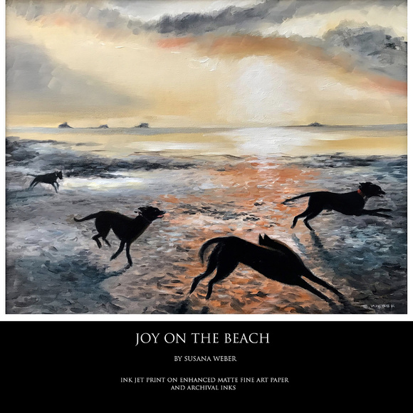 JOY ON THE BEACH Fine Art Print - Picture 1 of 4
